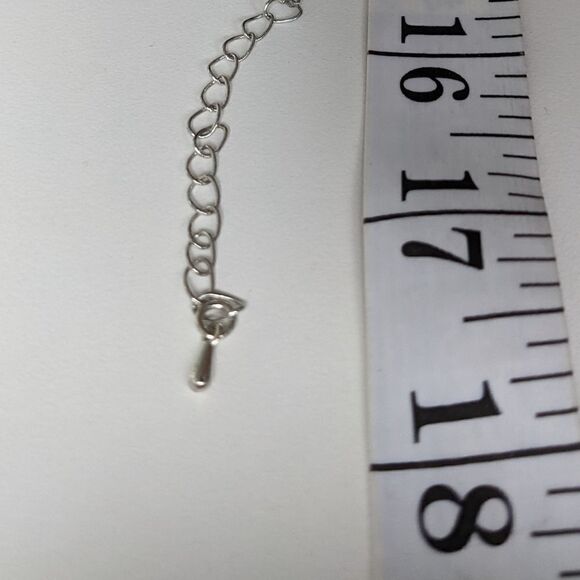 Beaded choker mini beads gemstone necklace bracelet white NWT - Picture 4 of 6